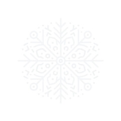 snowflake, vector illustration, isolated