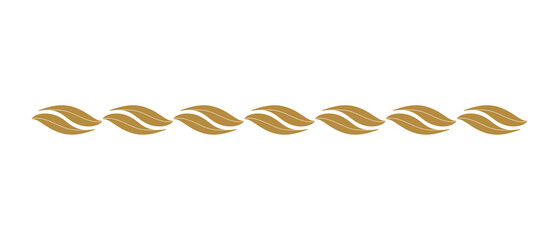 Vintage Gold Chain Border. Can be used as a Text Divider.
