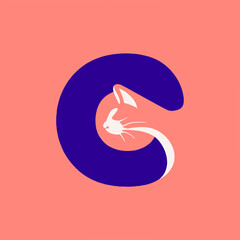 illustration of a cat in a circle