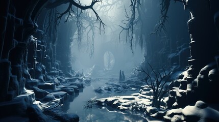 Fototapeta premium Wallpaper of Creative Manipulation of Beautiful Artwork