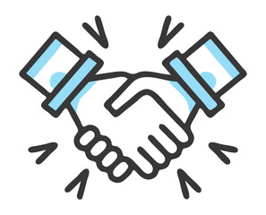 Fototapeta premium handshake icon