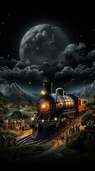 Magical fantasy train to reach destination