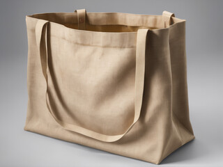 Obraz premium Versatile Plain Cotton Bag for Eco-Friendly Bamboo Packaging - generated by ai