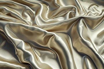 luxurious golden silk fabric
