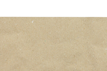 blank brown paper texture isolated on white background, old page for craft design - obrazy, fototapety, plakaty