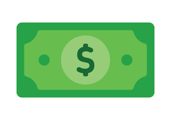 Dollar USD Money Paper Currency Icon Vector Illustration