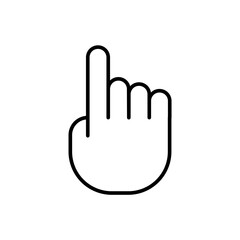 Touch outline icons, gesture minimalist vector illustration ,simple transparent graphic element .Isolated on white background