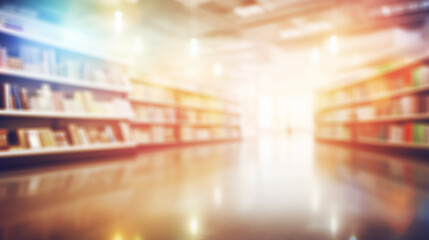 store interior office abstract defocused blurred background