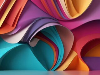 2d graphic wallpaper with colorful grainy gradients. Generated AI