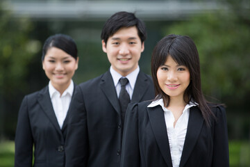 Asian business team.