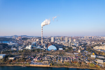 Thermal power plant industrial building