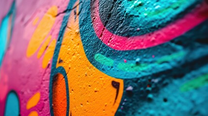 A photo of a graffiti-covered wall with vibrant and abstract patterns, depth of field control method, primitivism, 64K, high resolution --ar 16:9 --v 6 Job ID: 245ca06d-4192-4fe1-9b82-3a73d5901697