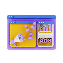 Business 3D Icon for UI UX social media