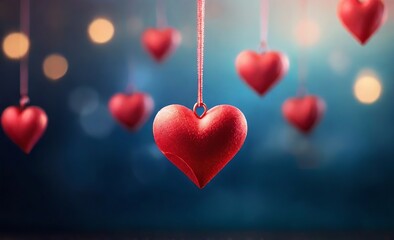 Valentines Day background Heart shape de