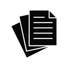papers icon vector design template simple and clean