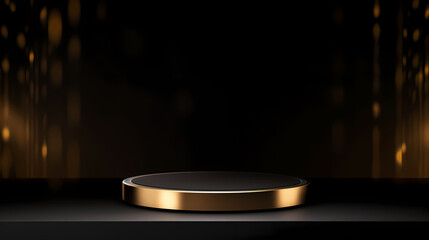 Podium, booth, stage, product background for displaying products, 3D rendering
