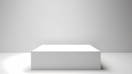 Podium, booth, stage, product background for displaying products, 3D rendering