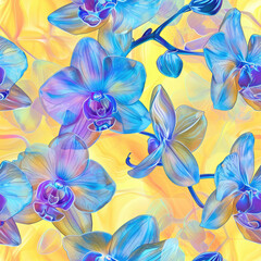 Obraz premium Classic Handdrawna and Hand Painted Retro Vintage Style Fine Art canvas for wallpaper and background with Colorful Peacocks, birds, Flowers and plants, Nature-inspired and floral botanical, ornamental