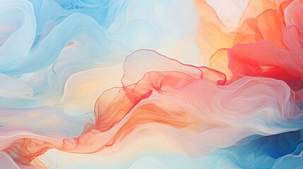 Abstract fluid motion of watercolor strokes blending together , abstract fluid motion, watercolor strokes, blending - obrazy, fototapety, plakaty
