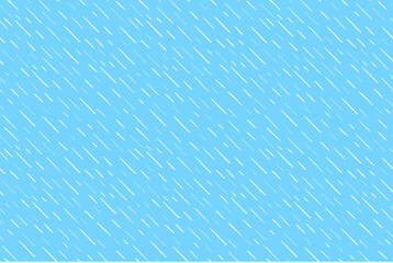 Hand-drawn white diagonal lines on blue background. Seamless texture with dashed strokes. Rain pattern. Abstract modern vector texture. Wrapping paper with small dots painted with a brush.