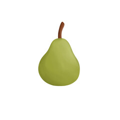 Pear Tropical Fruit Illustration