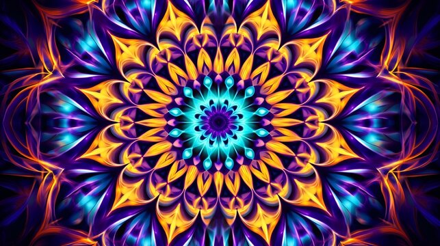 Abstract symmetrical kaleidoscope pattern , abstract, symmetrical, kaleidoscope
