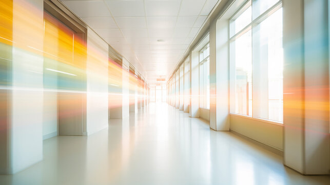 abstract blur image background of clinic hospital