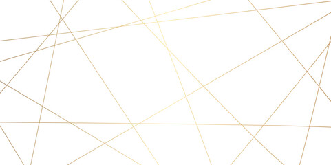 Seamless luxury geometric premium golden random chaotic lines on transparent background. Luxury banner presentation gold line vector, illustration.