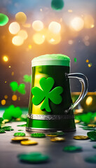 AI Generative illustration of St Patrick's Day
