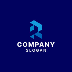 Letter R Simple Monogram Logo