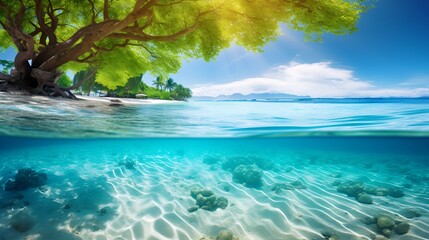 Beach background in a healthy eco,system , beach background, healthy eco,system