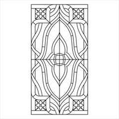 Stained glass window vector image