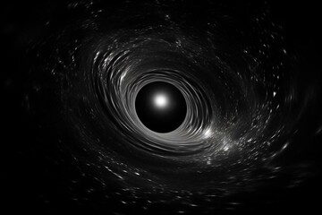black hole and cosmic singularity. Generative AI - obrazy, fototapety, plakaty