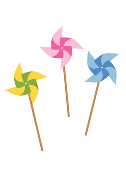 風車のイラスト