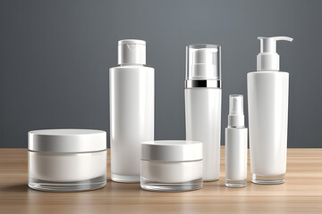 product display, A natural cosmetic tube and box, Product presentation. white on a background, Beauty and body care product concept with copy space