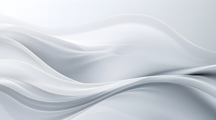 Obraz premium A seamless abstract white and black texture background featuring elegant swirling curves in a wave pattern, set against a black fabric material background.