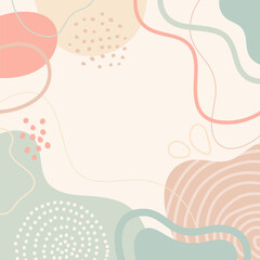  hand drawn abstract background for design.Template banner and cover for social media ad, template special promo new arrival sale.