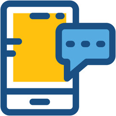 Mobile Message Vector Icon