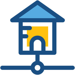 Home Network Vector Icon