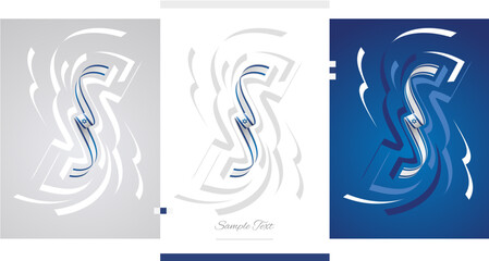 Israeli flag ribbon vector illustration set on white blue isolated background. Simple usage flag of Israel for poster, brochure, flyer, cover, banner, holidays, carnevals, festive, anniversaries