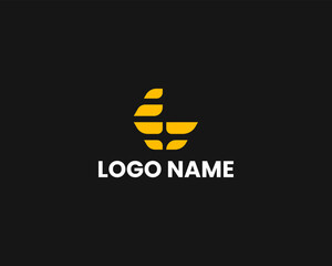 Minimalist letter G monogram logo design template