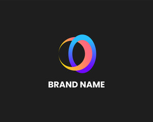 Fototapeta premium Modern 3d OC letter logo design template for business and app logo