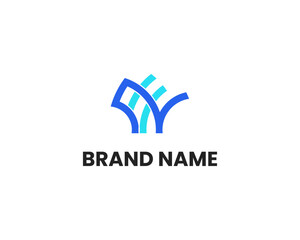 Fototapeta premium Unique and creative letter Y, W, WY, YW logo design template for business