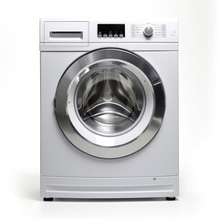 Washing machine on a white background