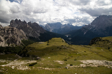 Fototapeta na wymiar Cadini di Misurina in the Dolomites, Italy, Europe