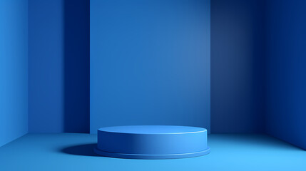 Podium, booth, stage, product background for product display, blank display