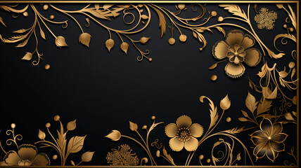 Luxury ornamental mandala design background in gold