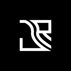 JR letter logo vector design, JR simple and modern logo. JR luxurious alphabet design  