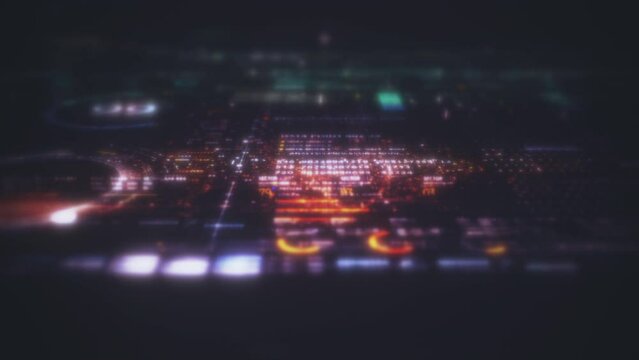 Data matrix simulation UI with cutting-edge digital environment with a dynamic and immersive display of interconnected data matrix information networks systems background