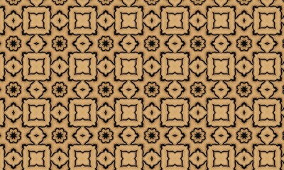 Seamless digital geometric textile pattern mandala and background . Ready to fabric print